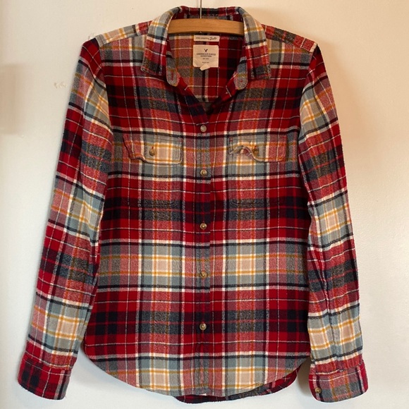 American Eagle Flannel Shirt Small - Picture 1 of 5
